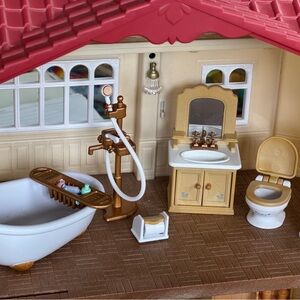 Calico Critter Miniature Bathroom Playset